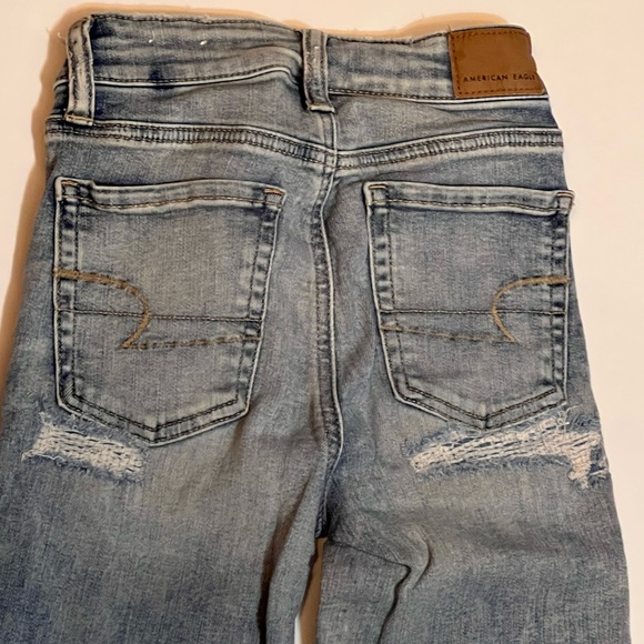 American Eagle Distressed Hi-Rise Jegging Size 00 - Picture 2 of 8